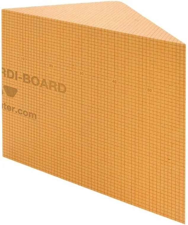 Schluter Kerdi Board Prefabricated Shower Bench with Waterproofing Corners - Ideal for New Constructions or Bathroom Renovations - 16" Length, 16" Width, Triangular - KBSB410TA