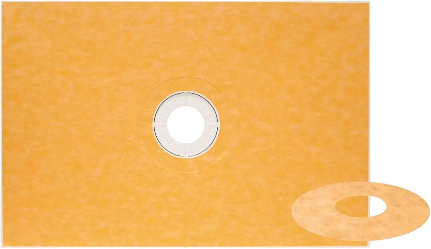 Schluter Kerdi Prefabricated Sloped Shower Tray - Waterproof, Ready to Tile - Lightweight Polystyrene, 38" Length, 60" Width, Center Outlet Position - KST965/1525