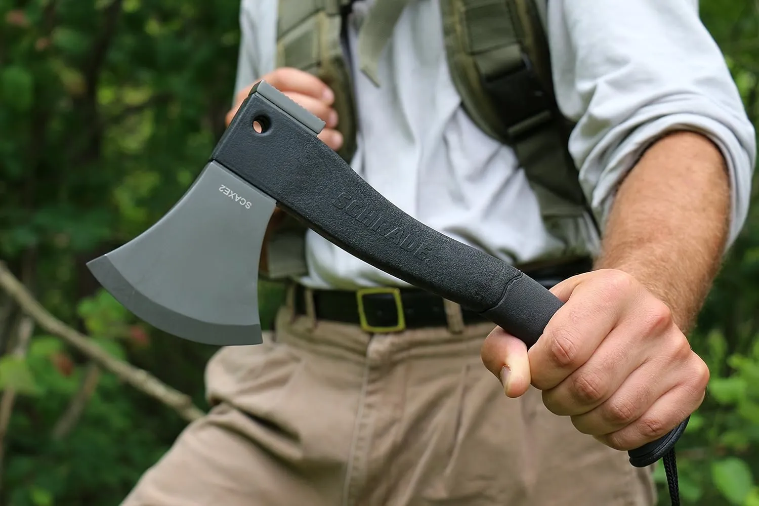 Schrade Delta Class Bedrock Axe with 3Cr13 Stainless Steel for Outdoor Survival
