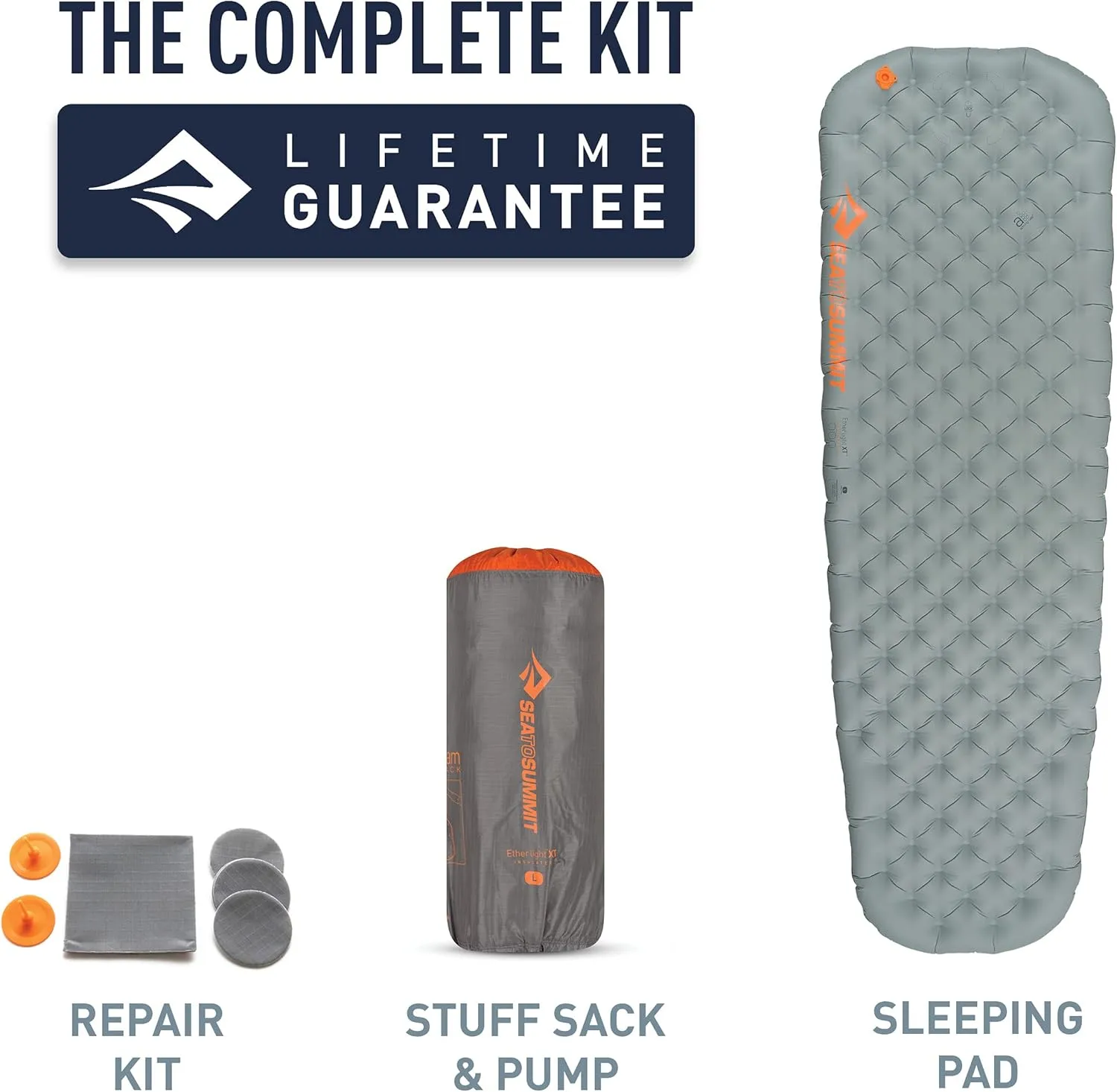 Sea to Summit Ether Light XT Extra-Thick Insulated Sleeping Pad, Rectangular - Regular (72 x 25 x 4 inches)