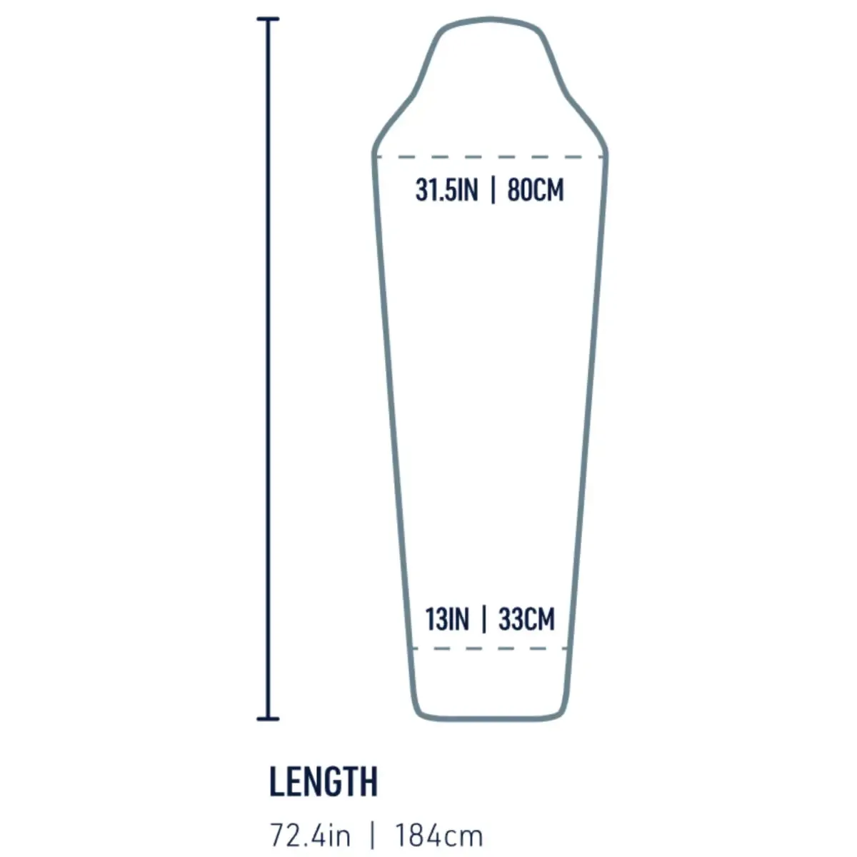 Sea To Summit Silk Blend Sleeping Bag Liner - Compact Mummy - Grey