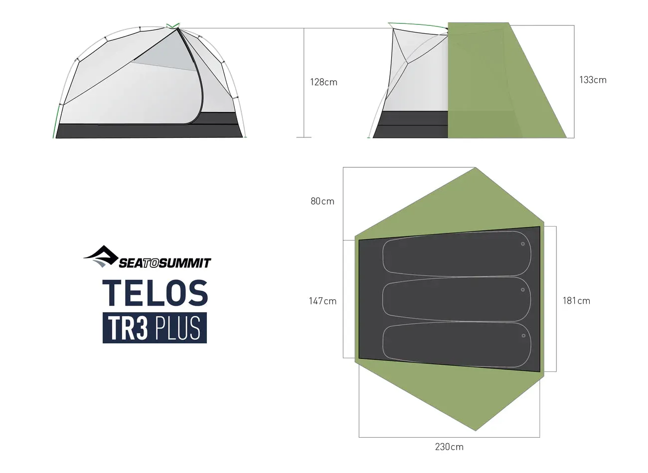 Sea To Summit TELOS TR3 Plus - Clearance