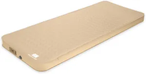 Self Inflating Sleeping Pad with Electric Pump, 4" Ultra-Thick Memory Foam Single Sleeping Mats, Easy Inflate& Deflate, 9.5 R-Value Insulated Camping Mattress Pad for Camping, Travel (khaki)