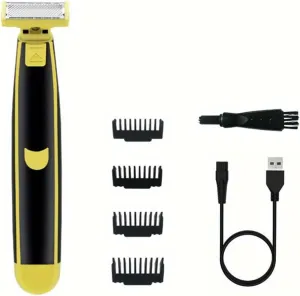 Shaver Full Body Washable Razors, Rechargeable Men's Wet and Dry Patch Razors Leg Hair Face Electric Shaver, Electric Beard Trimmer (1PC)-Model #8