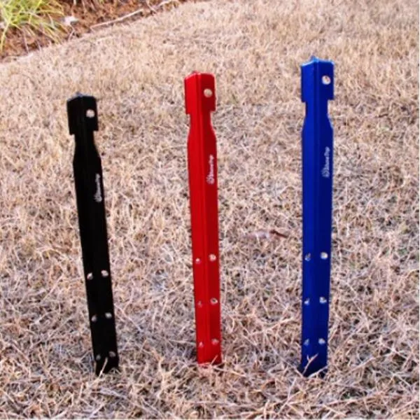 ShineTrip 25cm Triangular Aluminum Alloy Tent Peg Tent Stake Camping Beach Ground Accessories Equipment Blue