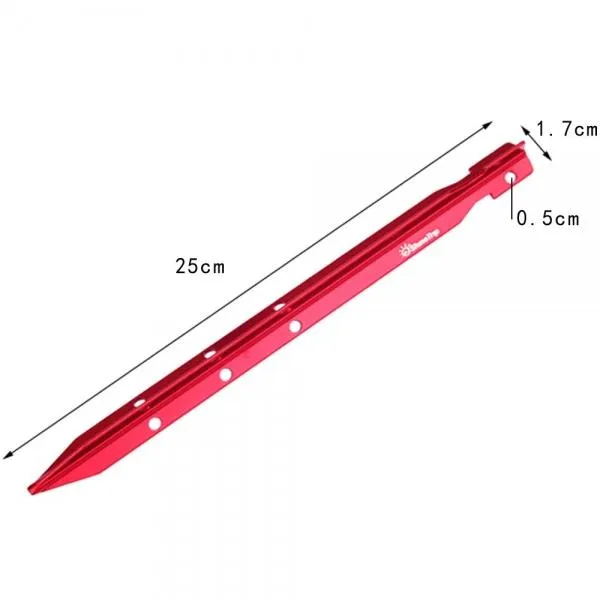 ShineTrip 25cm Triangular Aluminum Alloy Tent Peg Tent Stake Camping Beach Ground Accessories Equipment Blue