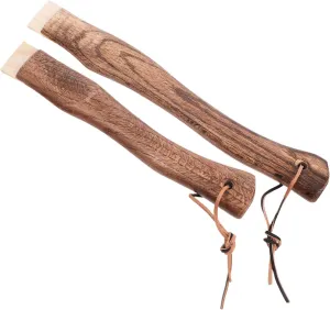 Short Wooden Axe Handle Replacement for Hatchet Hammer Curved Design Easy Hanging Durable Solid Wood