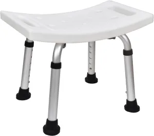 Shower Chair for Inside Shower, Bath Chair with 6 Height Adjustable, Bathroom Shower Bench, Shower Seats for Adults, Seniors, Elderly and Disabled, Shower Stool for Inside Shower