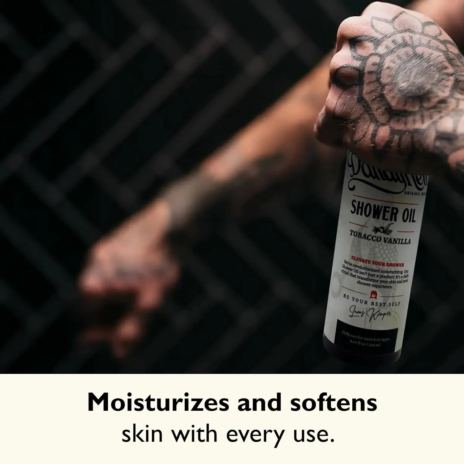 Shower Oil | Lightweight Hydration and Gentle Cleansing with Sunflower & Avocado Oils | 8 oz (8oz, Obsidian Cardamom)