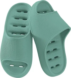 Shower Shoes for Women Men Quick Drying Lightweight Non-Slip Pool Slides Bath Slippers | Ultra Cushion | Thick Sole