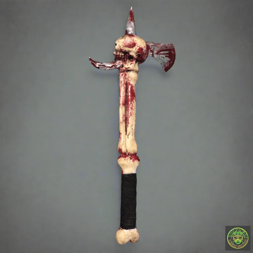 Skull Bone Axe Prop