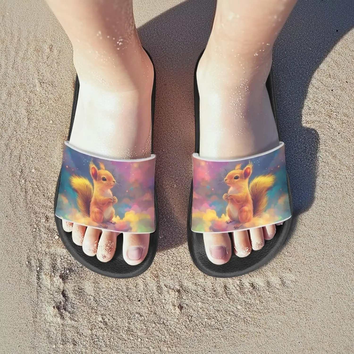 Slides for Kids Summer Slippers Lightweight Beach Sandals for Teen Girls