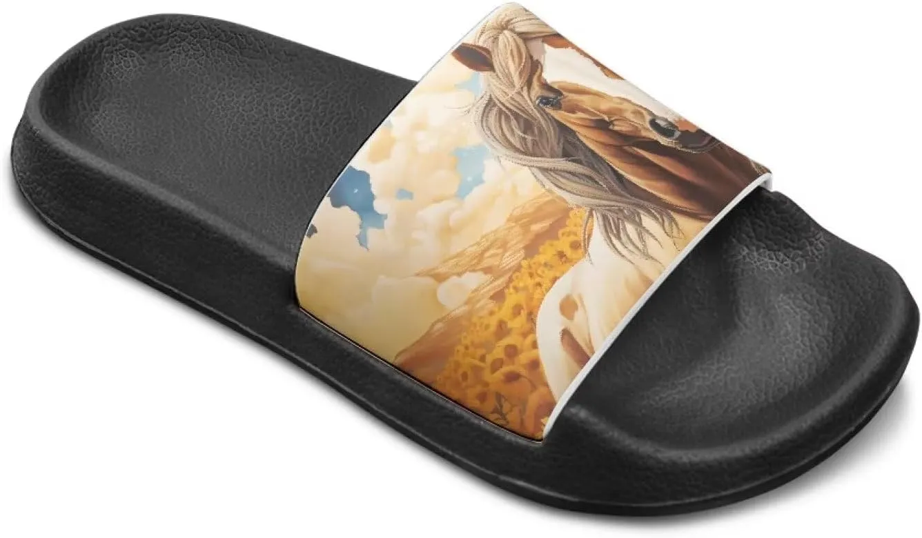 Slides for Kids Summer Slippers Lightweight Beach Sandals for Teen Girls