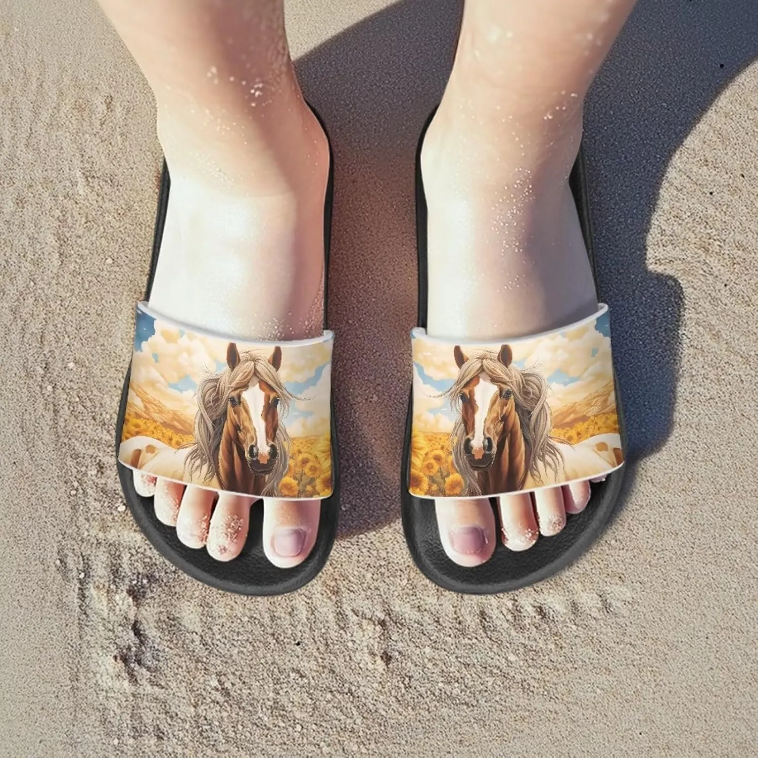 Slides for Kids Summer Slippers Lightweight Beach Sandals for Teen Girls
