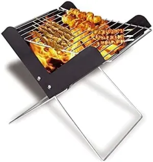 Small Portable Folding Barbecue Charcoal Grill Easy Assemble and Remove Cooking Set BBQ