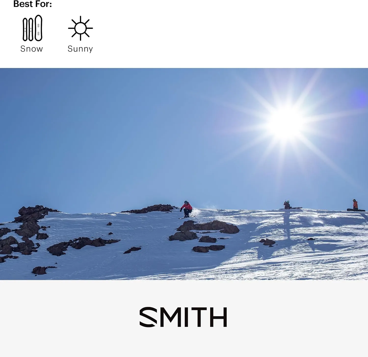 SMITH Optics Venture Sunglasses – Shield Lens Performance Sports Sunglasses for Skiing, Snowsports & More – For Men & Women