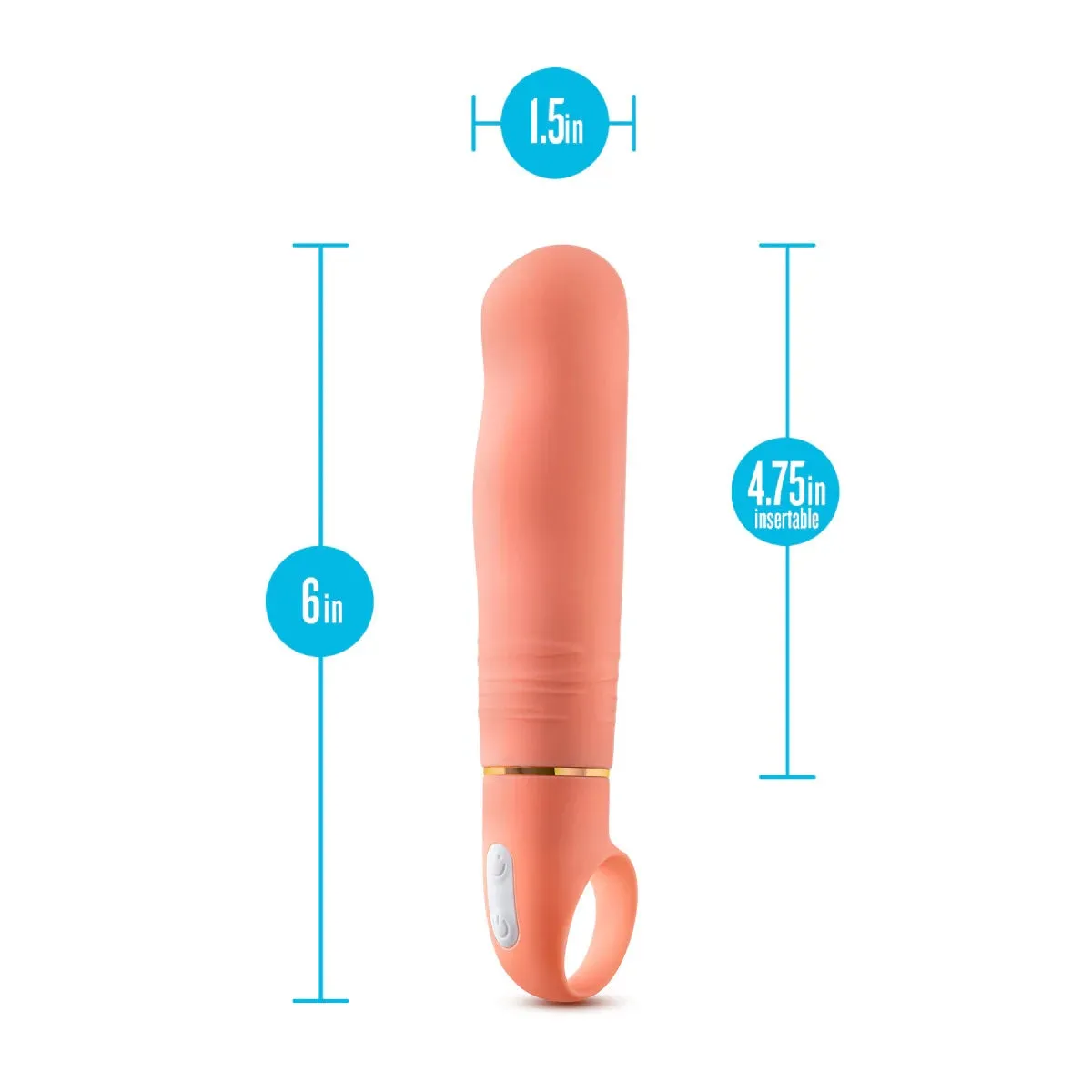 Smokin' AF G-Spot RumbleTech™ Vibrator - Coral