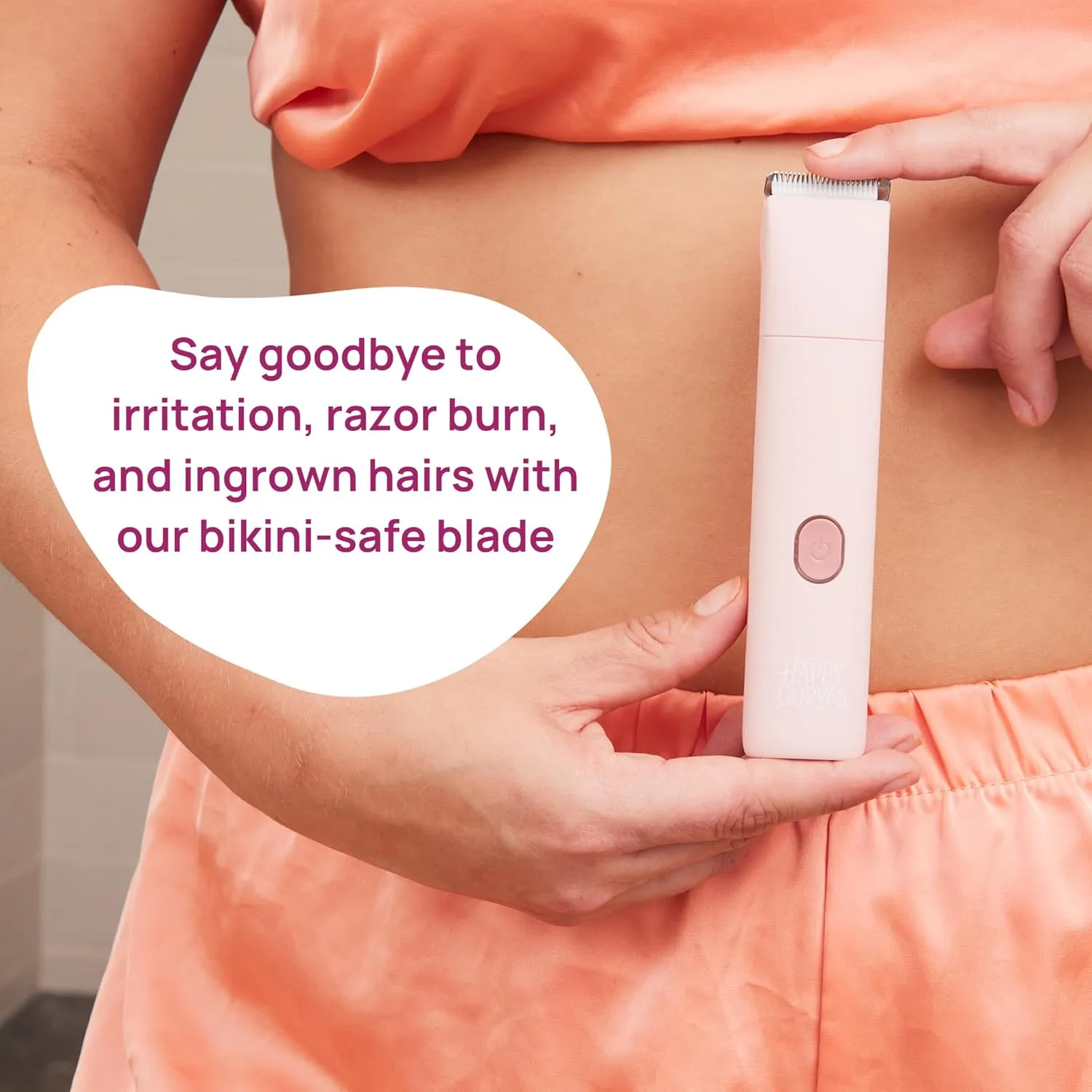 Smoothie Bikini Trimmer - Electric Razor for Women, Waterproof Hair Groomer with Adjustable Guards, Personal Shaver for Pubic Hair, Ladies Intimate Shaver and Body Trimmer (Mint)