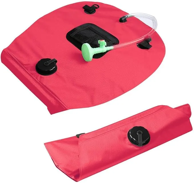 Solar Shower Bag | 5 Gal/20L Solar Heating Camping Shower Bag | Removable Hose | On-Off Switchable Shower Head | Ducha Portatil | Traveling Shower | Portable Shower for Beach Swimming, Hiking