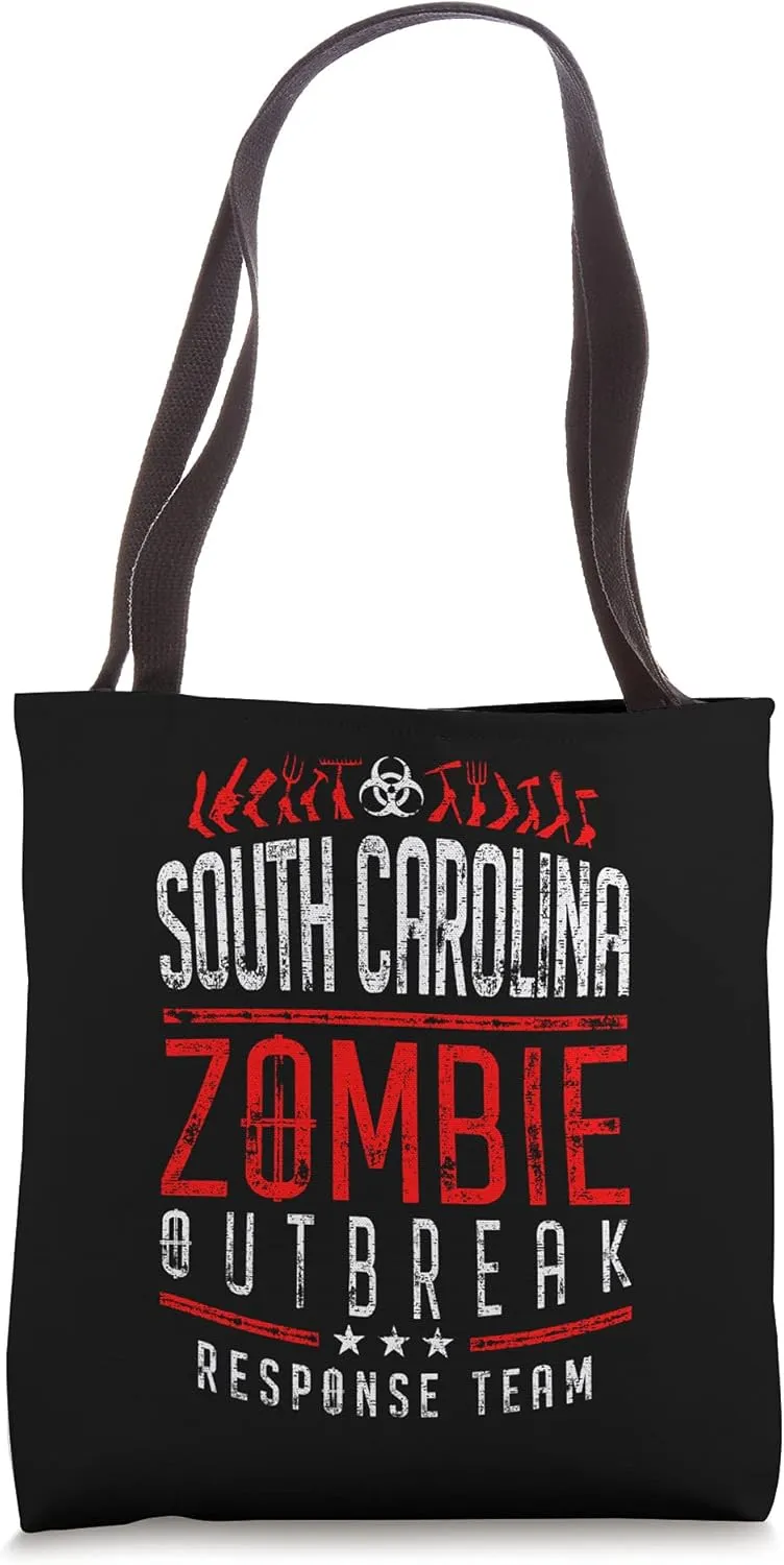 South Carolina Zombie Outbreak Response Team Halloween Tote Bag