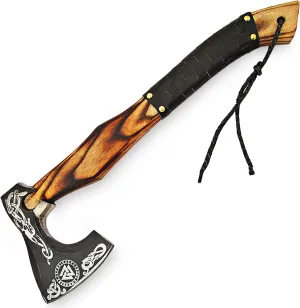 Splitting Axe Camping Chopping Hatchet Viking Tomahawk Battle Hunting Outdoor 9895