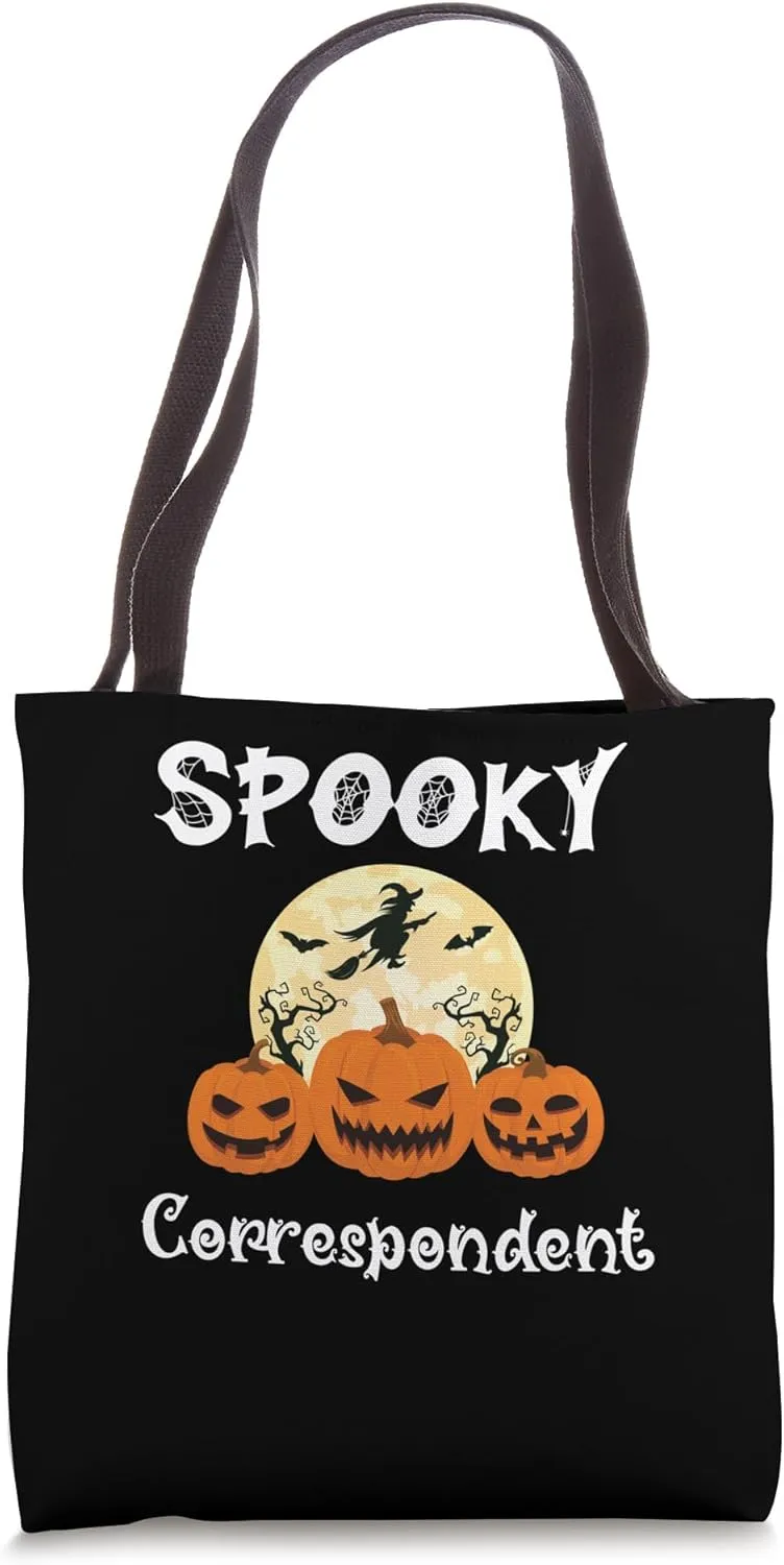 Spooky Correspondent Funny Halloween Tote Bag