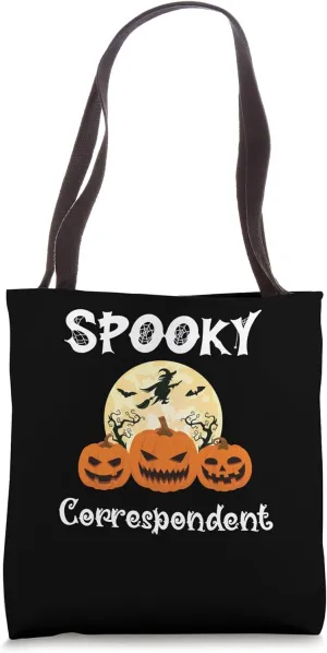 Spooky Correspondent Funny Halloween Tote Bag