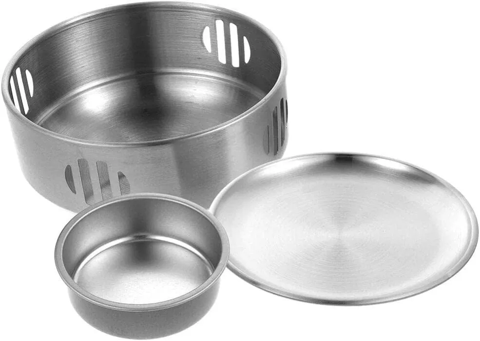Stainless Steel Grill Portable Stove Portable Alcohol Stove Camping Stove Camping Alcohol Grill Restaurant Alcohol Burner Outdoor Camping Grill Backpacking Utensils Metal Stove