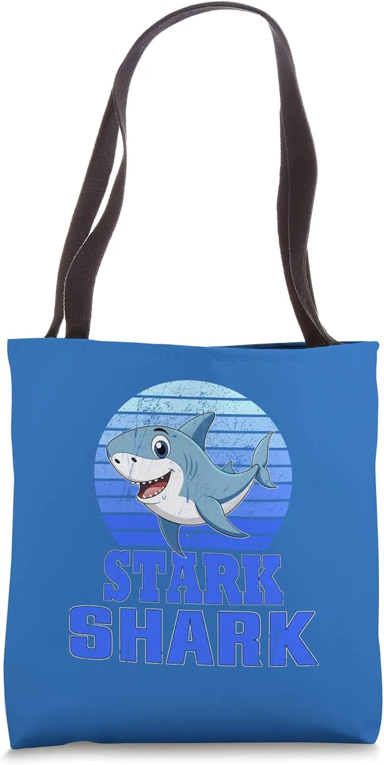 STARK Shark Family Reunion Squad First Last Name Tote Bag