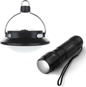 SUBOOS Gen 2 Pro LED Camping Tent Light Rechargeable and AAA Battery Operated PocketPower Flashlight Powered by Duracell