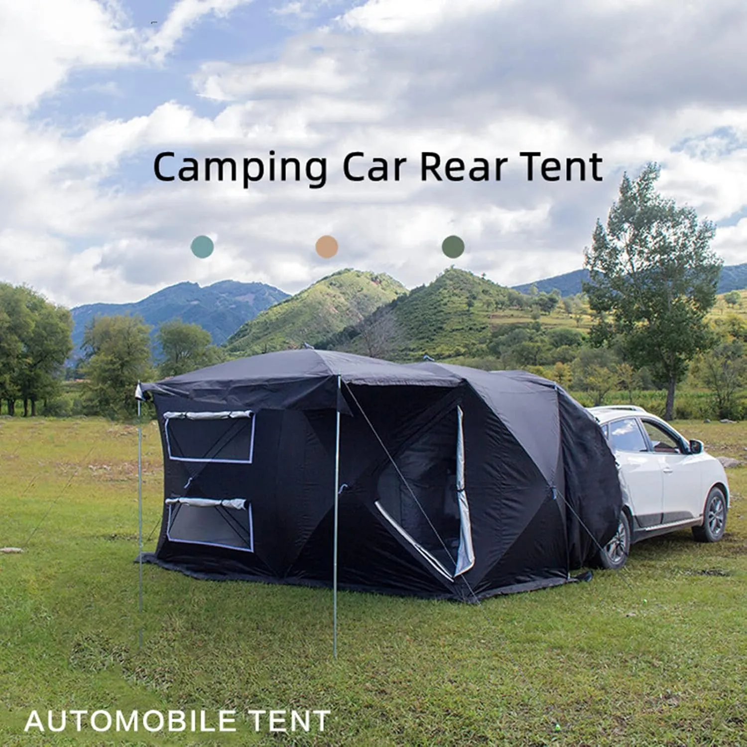 SUV Tent for Camping, Car Tent,Waterproof Car Tailgate Tents Double Layer for 6-8 Person, Car Awning Sun Shelter Tents Camping Truck Canopy