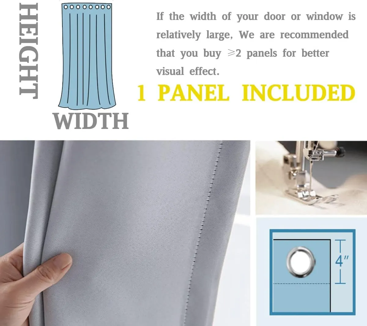 Swirl Flower Drapes for Bedroom Curlicue Greeting Card Drapes Embroidered Study Room,1 Panel,(W) 47 X (H) 47 Inches