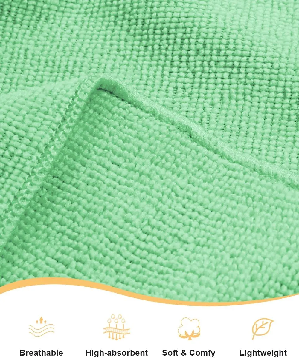 Taylor Eddie 2 Pcs Bath Towel Robe for Women Spa Bath Robe Lightweight Absorbent Cover up Snap Closure