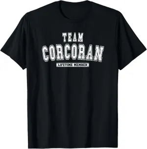 Team CORCORAN Lifetime Member Family Last Name T-Shirt