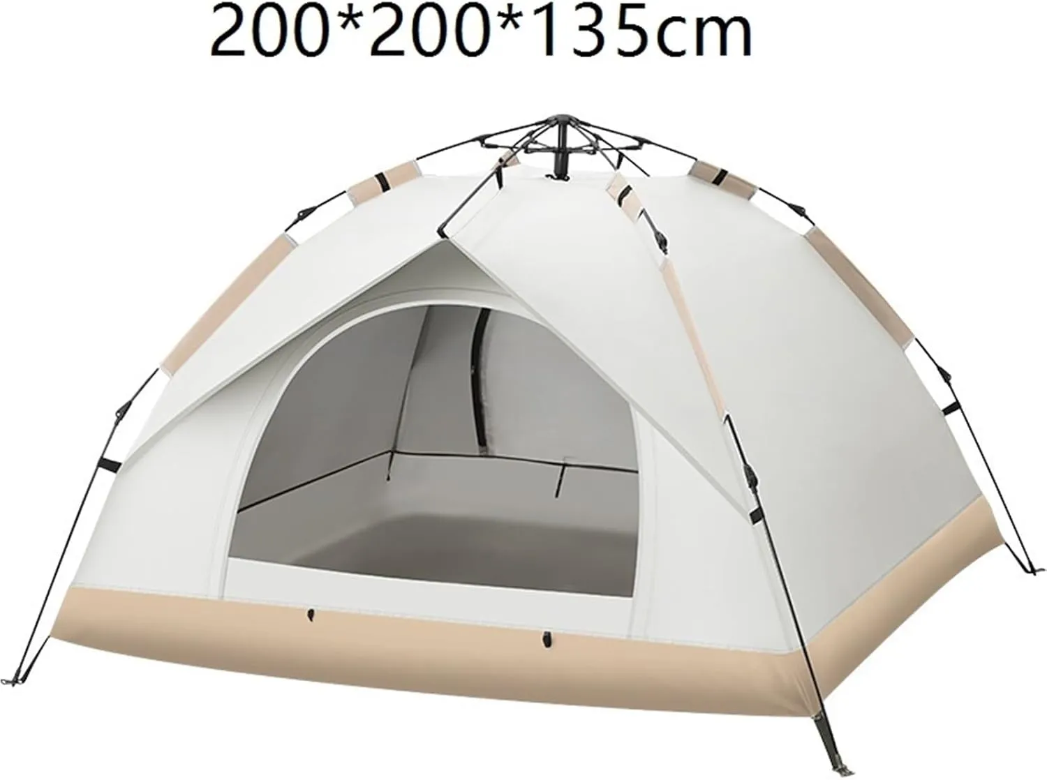 Tent Outdoor Camping Portable Folding Camping Tent Rainproof Fake Double Layer Tent