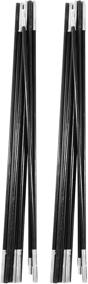 Tent Poles, 4.9M Fiberglass Camping Tent Pole Bars Outdoor Support Rods Replacement Tent Poles Fiberglass Tent Pole Repair Kit for Tarp, Tent, Awning, Camping Frames Kit
