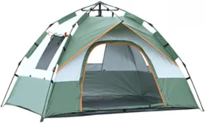 Tents Dome Frame Pop-Up Thick Rainproof 3-4 People Automatic Field Sunscreen Camping Outdoor Camping Sunscreen Camping Picnic Ultra-Lightweight Equipment