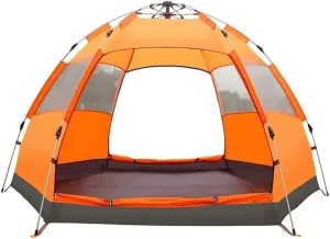 Tents for Camping Beach Tents Six Sides Breathable Tent Rainproof Anti-UV Camping Tents Automatic Outdoor Tent Picnic in The Park 3-4 Person Family Tents for Camping Hiking Traveling