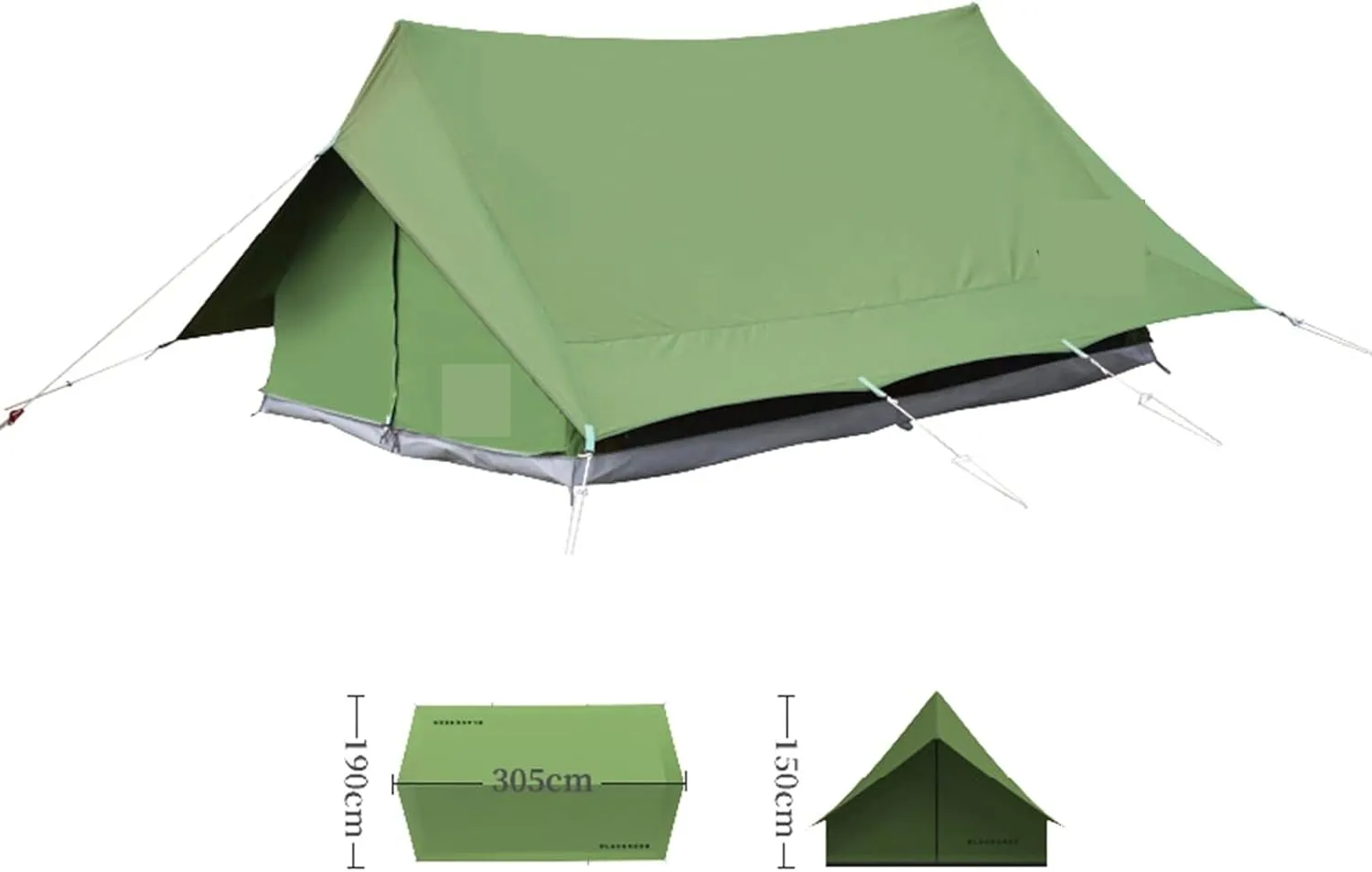Tents Outdoor Camping Cotton Double Peak Tent Rain-Proof Large Space Breathable Tent