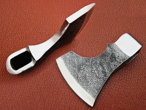 The Battle Custom Hand Made HIGH Carbon Steel Tomahawk Viking Axe Head with Leather Sheath