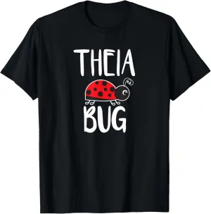 Theia Bug Greek Aunt Funny Ladybug T-Shirt