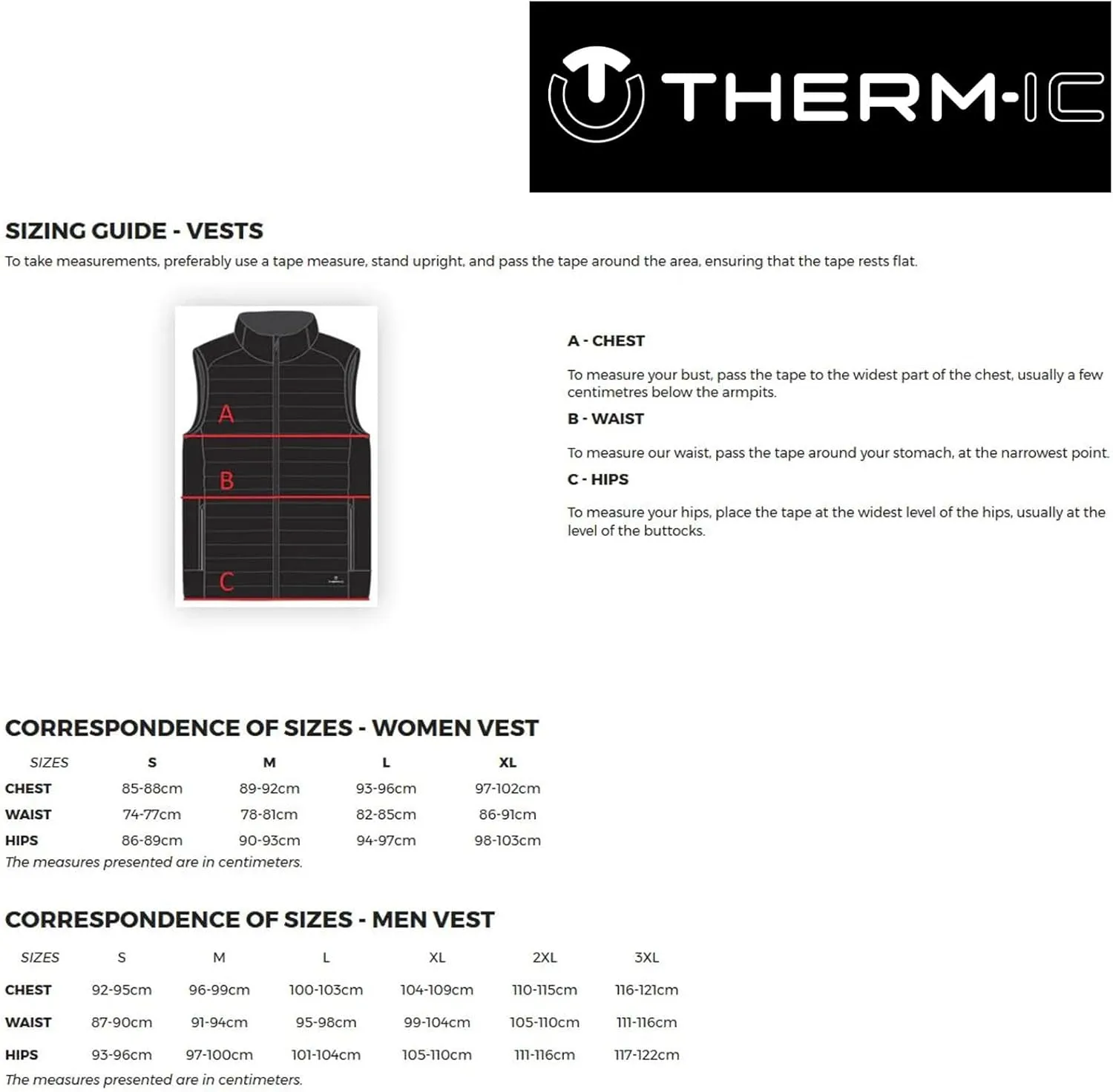 Therm-ic Men's Vest Heat - Thin Lightweight Packable Active Outdoor Winter Sports Power Heated Vest with Bluetooth Technology