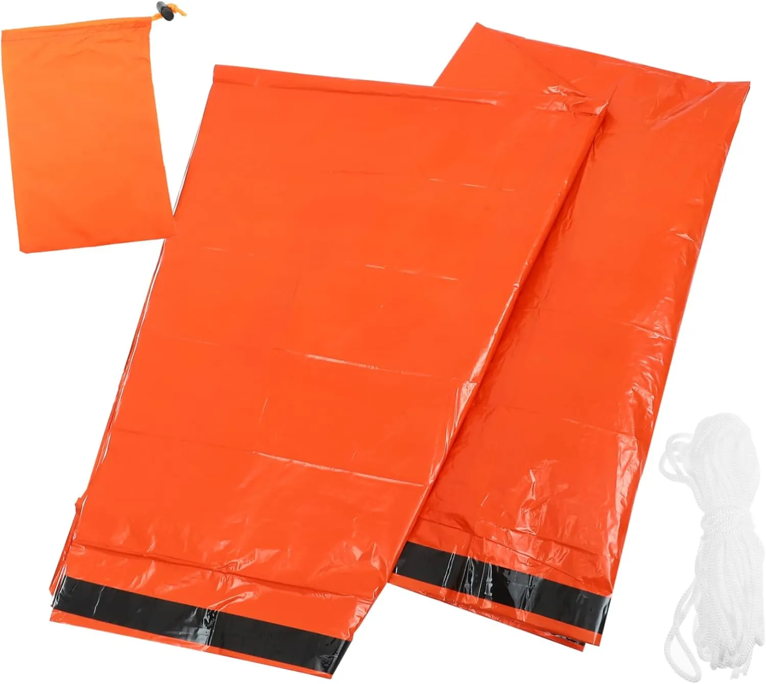 Thermal Insulated Emergency Shelter Lightweight Aluminum Film Tent for Hiking Survival Tent Reflective Foil for Camping