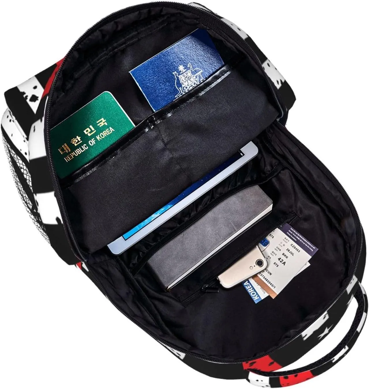 Thin Red Line Axe American Flag Patriot Firefighter Backpack Casual Laptop Backpack Double Shoulder Bag Lightweight Backpack For Women Men Travel
