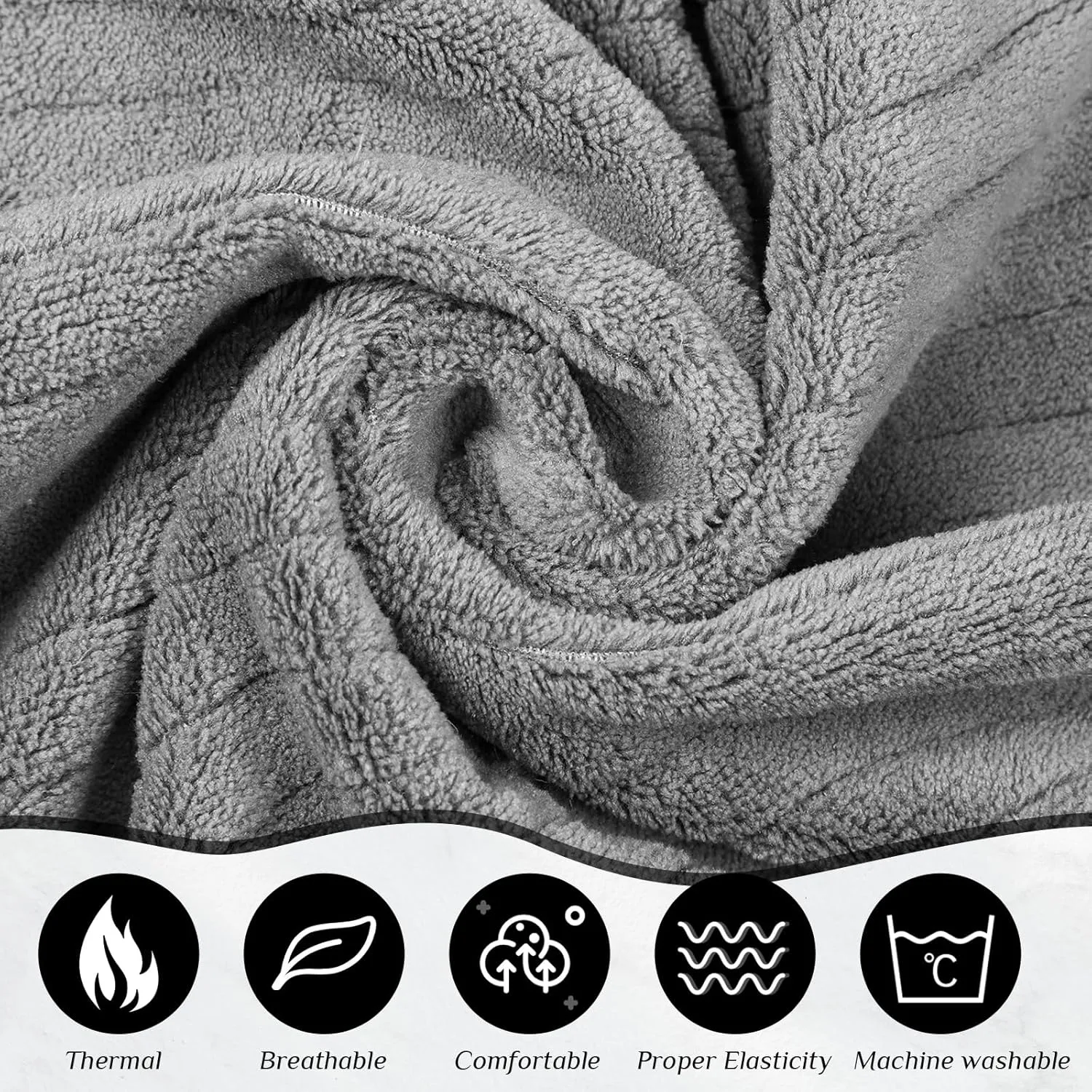 Tigeen 2 Pcs Women's Towel Wrap Lightweight Spa Robe Stripes with Adjustable Closure, Elastic Top Soft Bathrobe Spa Wrap