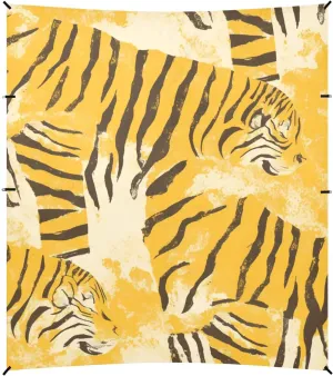 Tigers Animal Animal Print Foldable Beach Tent UPF50  Protection Waterproof Portable Sun Shelter with Sand Shovel for Family Travel