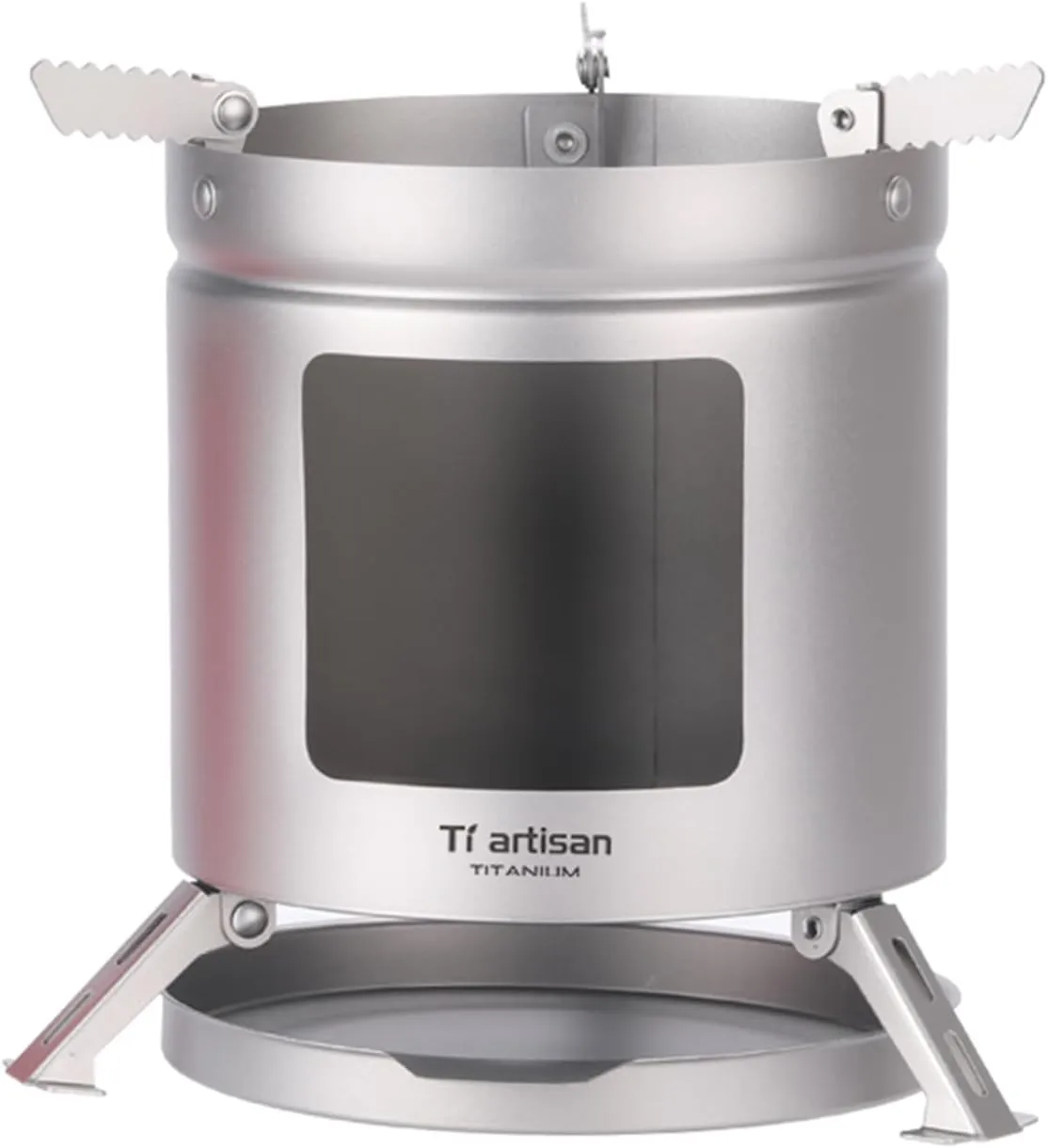 Titanium Backpacking Wood Burning Stove Portable Folding Camping Backpacking Wood Stove