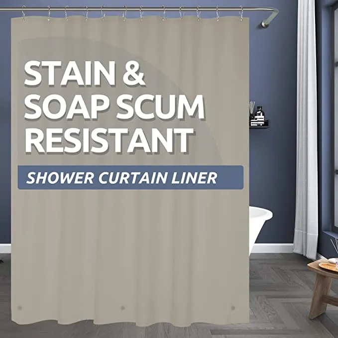 Titanker Clear Shower Curtain Liner, Lightweight PEVA Shower Curtain Liner for Bathroom