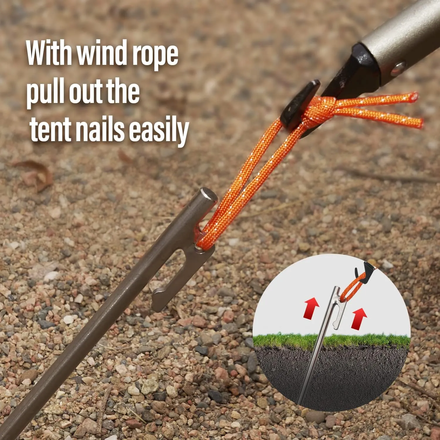 TiTo Titanium Tent Pegs Stakes Lightweight Snowfield Grassland Heavy Duty Tent Nails for Outdoor Camping Hiking and Plant Support Garden Stakes 4pcs/6pcs (8×350mm-6pcs)