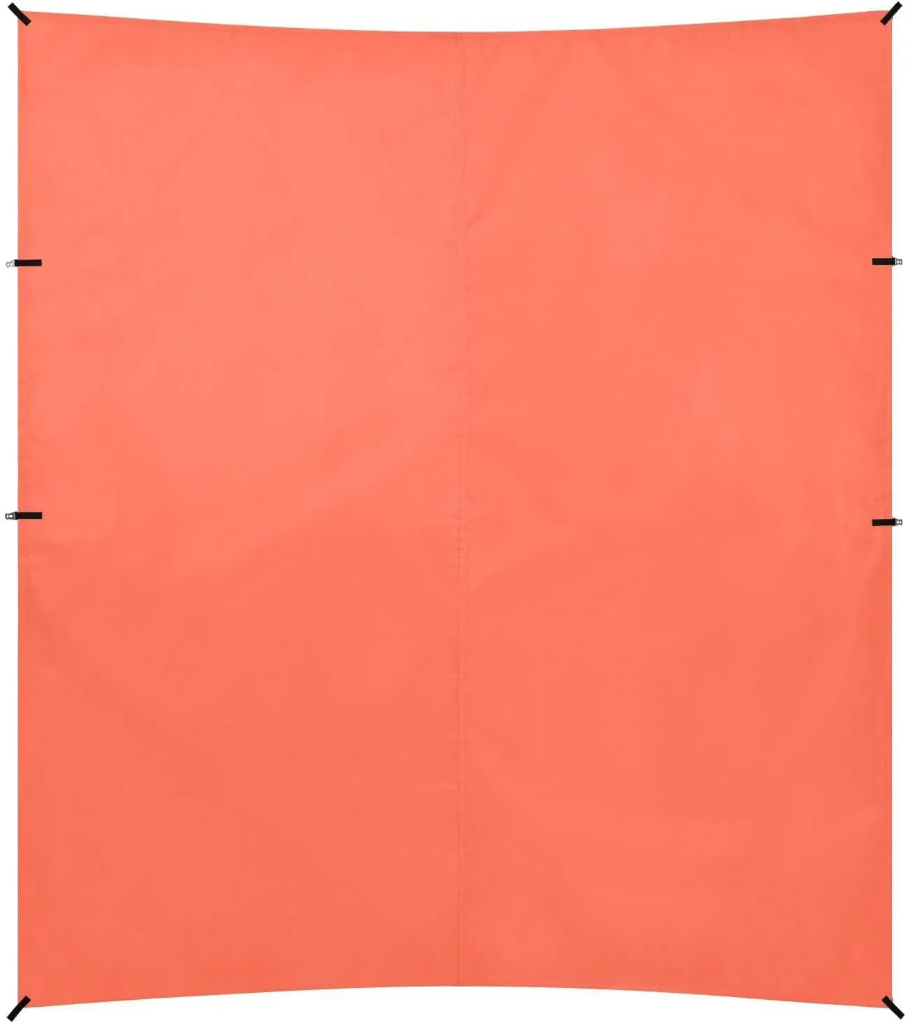 Tomato Orange Foldable Beach Tent UPF50  Protection Waterproof Sun Shade with Sandbags & Sand Shovel for Camping, Fishing, Backyard Fun